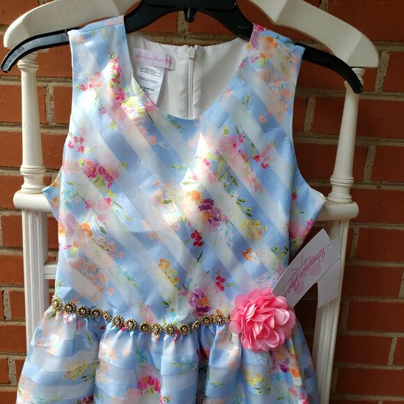 BNWT Bonnie Jean Big Girls Sleeveless Fit + Flare Premium Dress (16) - Picture 7 of 10
